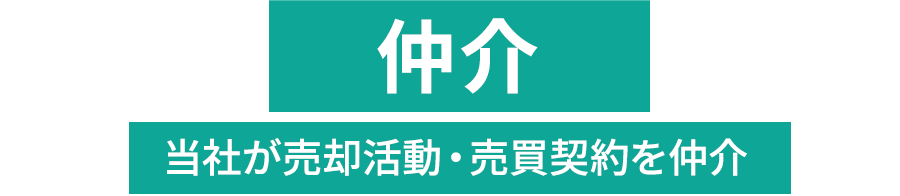 仲介　当社が売却活動・売買契約を仲介